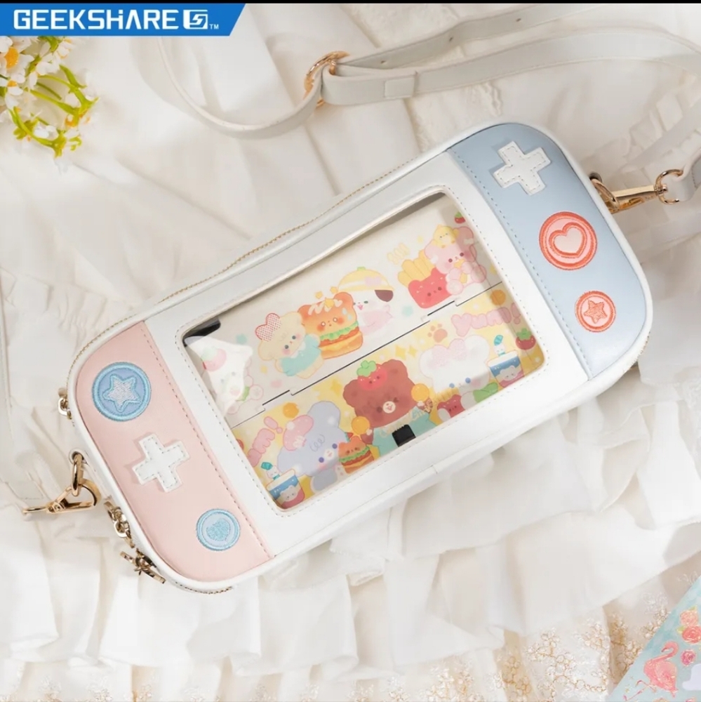 ⚠️SOLD⚠️GREEKSHARE Nintendo switch cute game bag